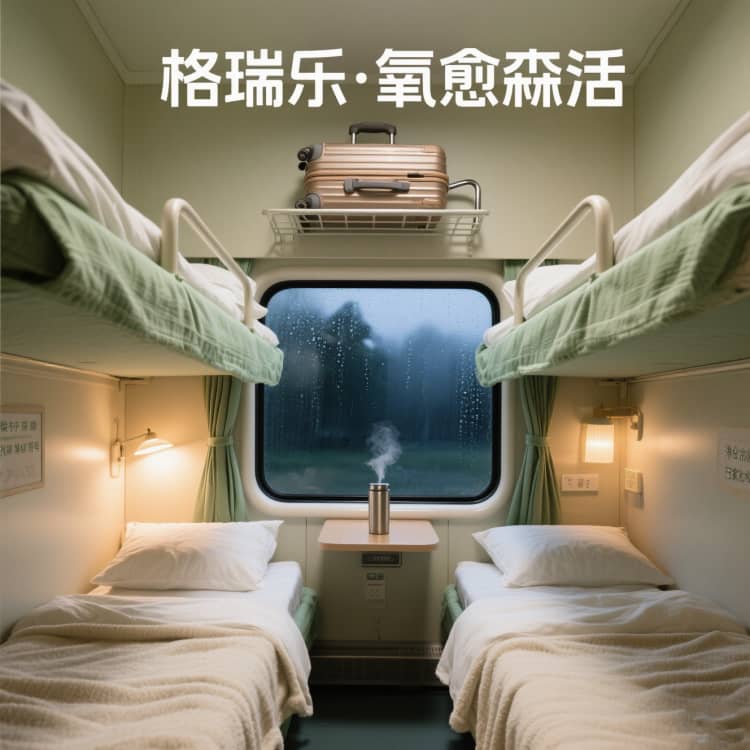 格瑞乐・氧愈森活 - 卧铺车厢空气净化解决方案：让每一段旅程都安睡在森林般的清新里
